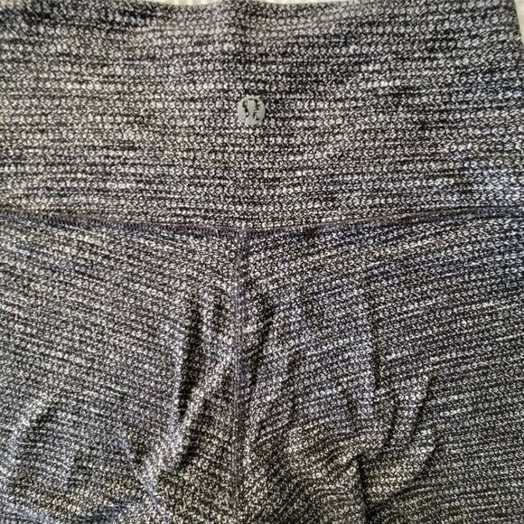 Lululemon Athletica 2 Wunder Under Hi-Rise Tight 25" Luon Variegated Knit Black - Picture 10 of 14